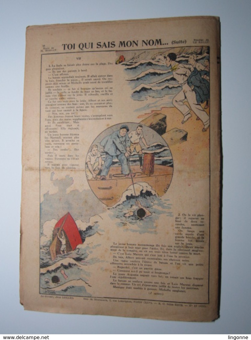 29 Avril 1934 PIERROT JOURNAL DES GARÇONS 25Cts - Pierrot