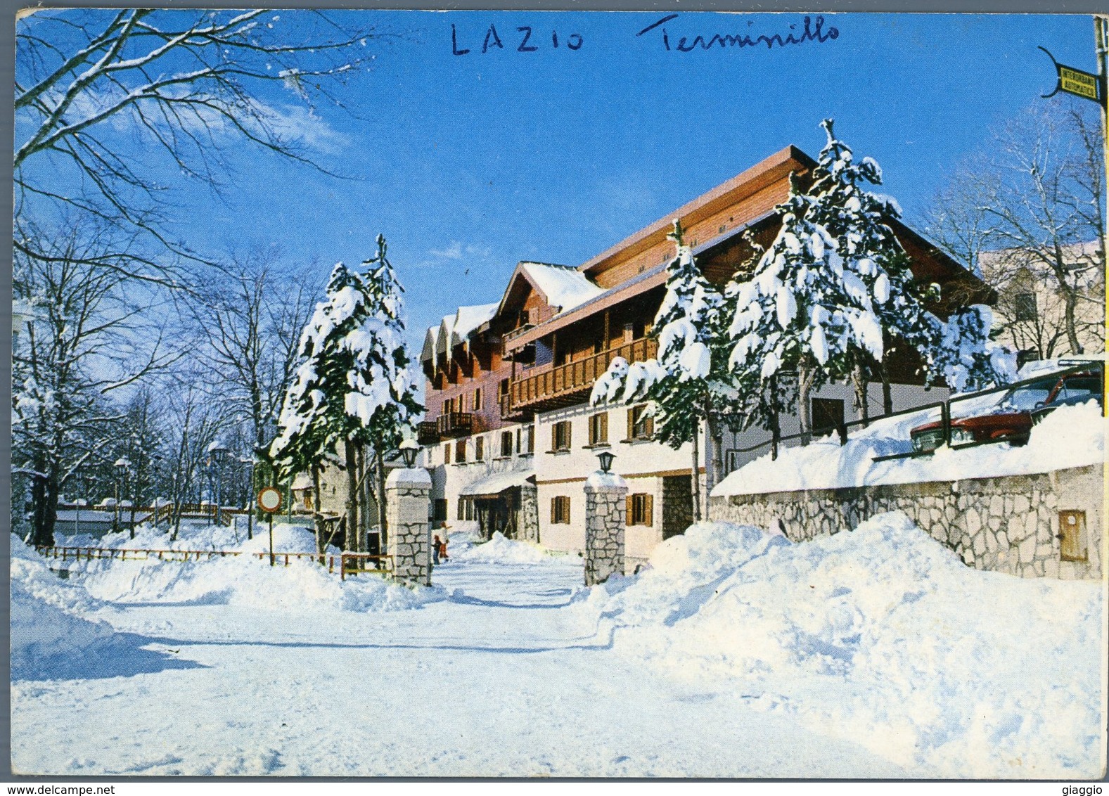 °°° Cartolina N.21 Monte Terminillo Presidio Aeronautica F. Lucchini Viaggiata °°° - Rieti