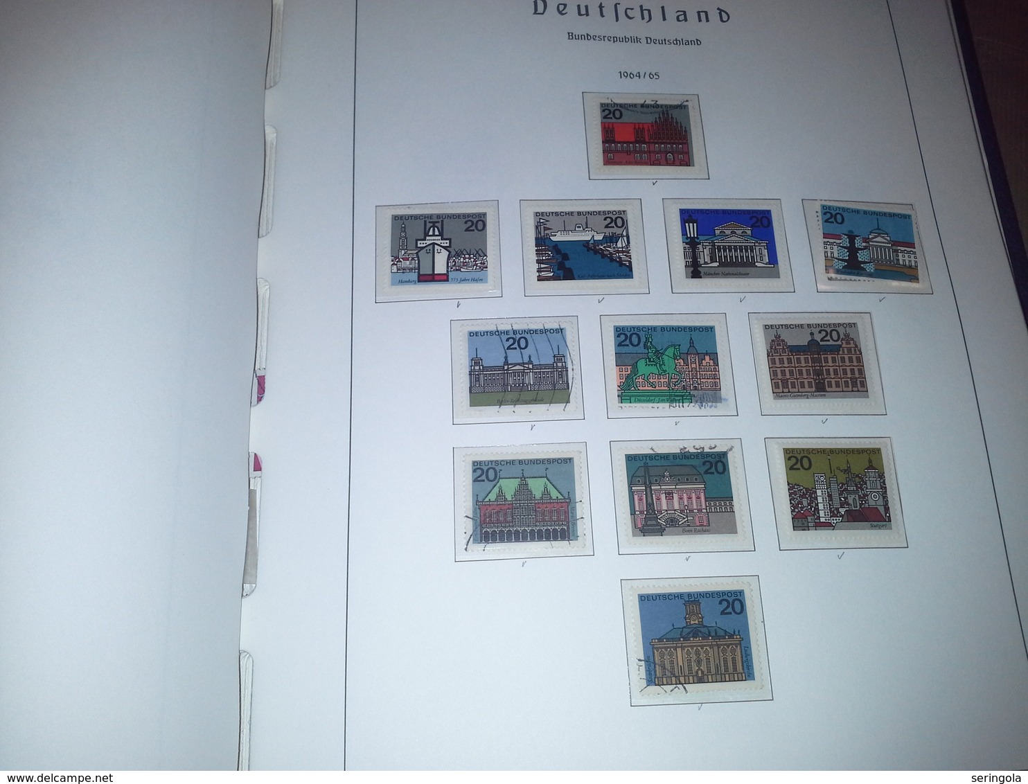 Samlung Leuchtturm album Deutschland 1949-1979