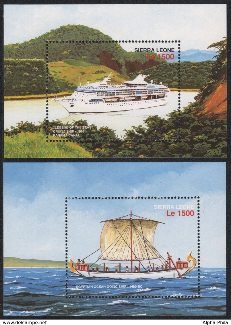 Sierra Leone 1996 - Mi-Nr. Block 308-309 ** - MNH - Schiffe / Ships - Sierra Leona (1961-...)