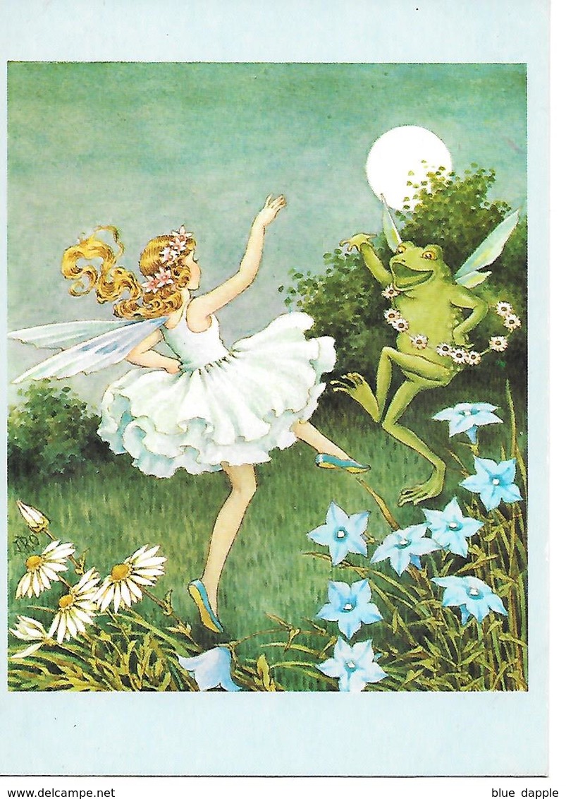 Illustrator - Ida Rentoul Outhwaite - Fairy, Fee, Fée, Pixie, Grenouille, Frog, Frosch, Moon, Dancing / Modern - Andere & Zonder Classificatie
