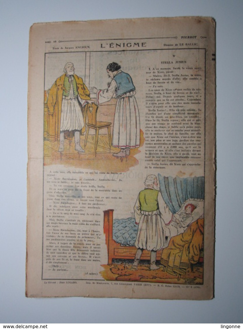 03 Février 1935 PIERROT JOURNAL DES GARÇONS 25Cts - Pierrot