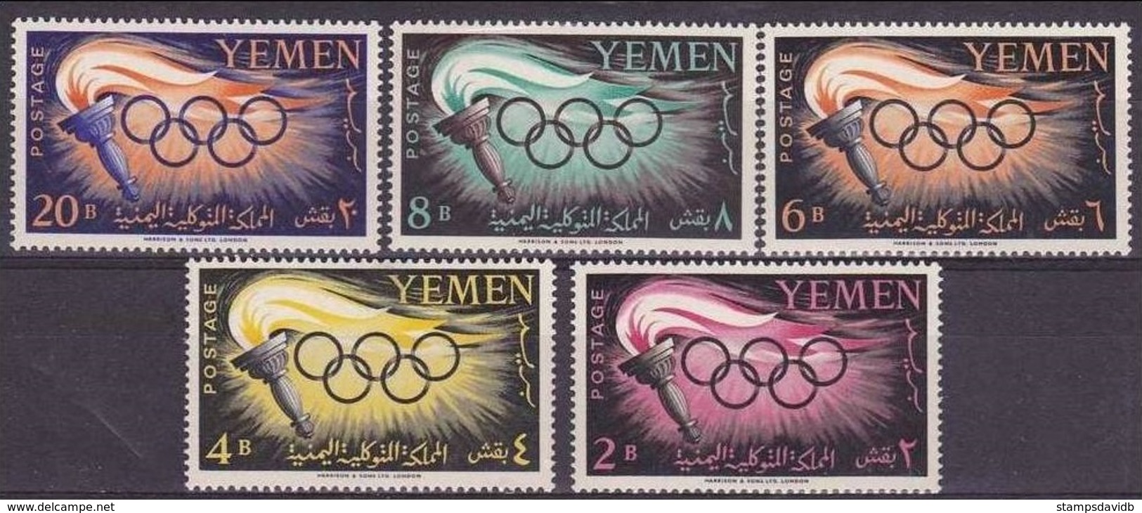 1960	Yemen (Arab R. YAR )	200-204	1960 Olympiad Rim	13,00 € - Summer 1960: Rome