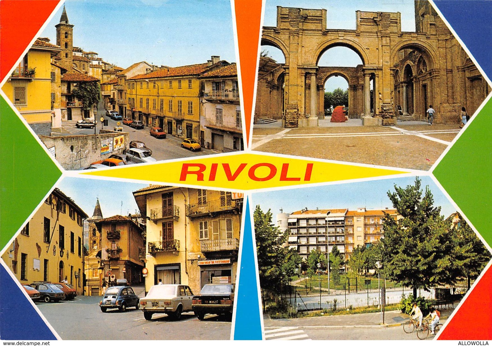 3487 " RIVOLI(TO) " 4 VEDUTE - CART. POST. ORIG. NON SPED. - Rivoli