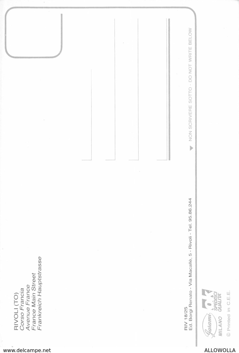 3499 "RIVOLI(TO)-CORSO FRANCIA " - CART. POST. ORIG. NON SPED. - Rivoli