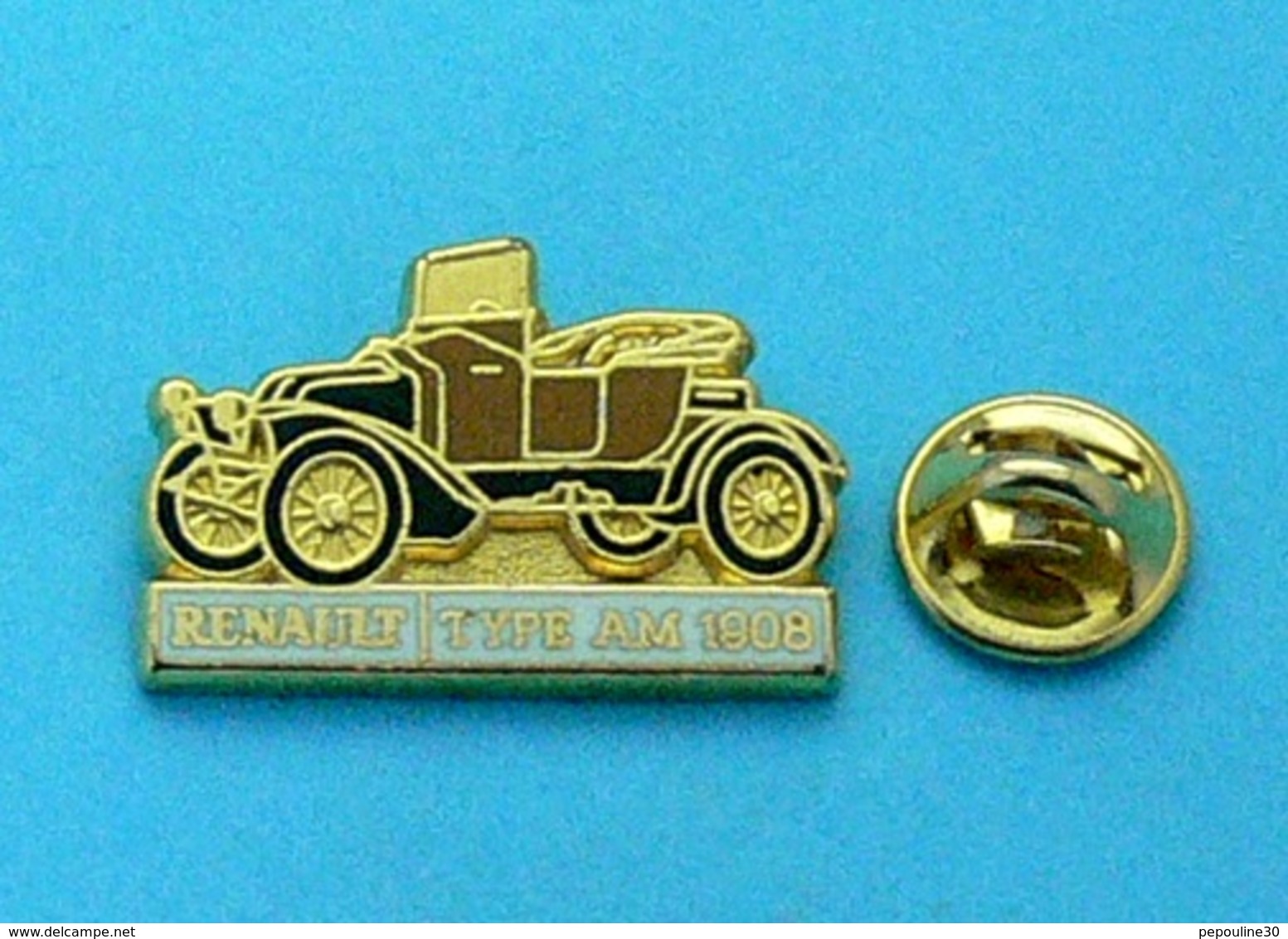 1 PIN'S //  ** RENAULT TYPE AM / 1908 ** . (CEF) Paris - Renault