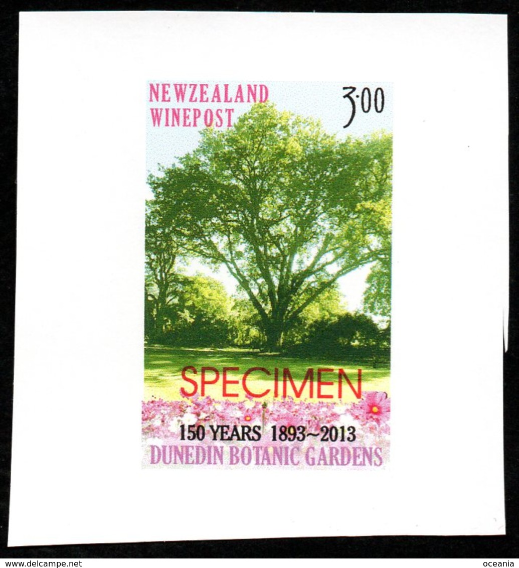 New Zealand Wine Post Botanic Gardens Specimen Overprint. - Other & Unclassified