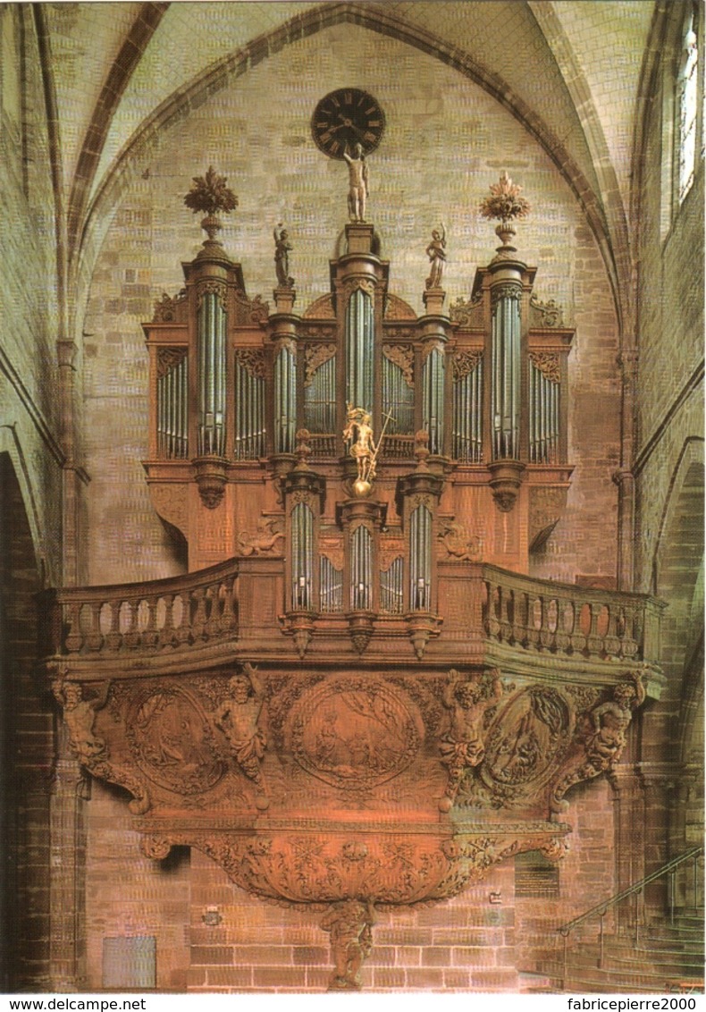 CPM 70 (Haute-Saône) Luxeuil-les-Bains - Le Grand Orgue De La Basilique Et Sa Console TBE - Luxeuil Les Bains