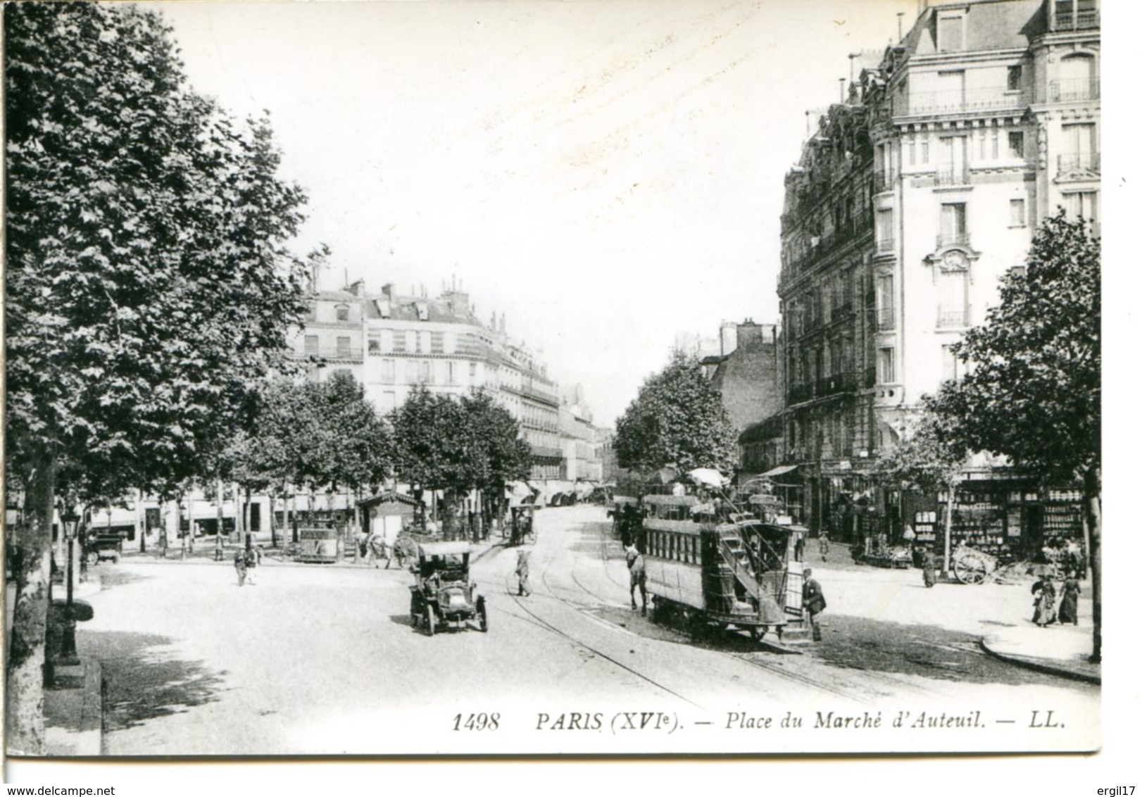 75016 PARIS - Jolie Reproduction Pour Circuler - CPM éditée Par Un Libraire D'Auteuil - Place Jean Lorrain - Distrito: 16