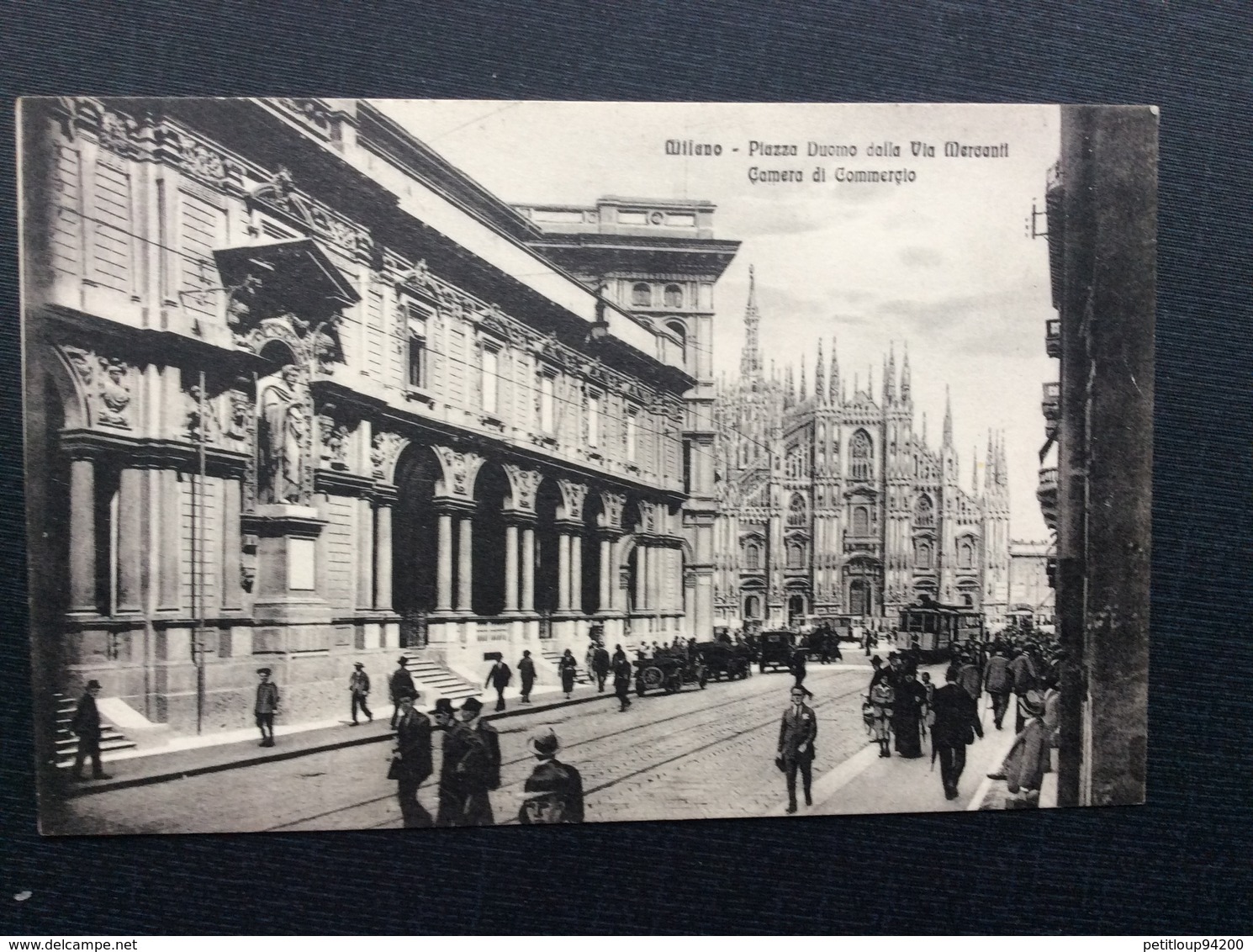 CARTE POSTALE ITALIE MILAN MILANO  Plazza Duomo Della Via Mercanti Camera Di Commercio - Milano (Milan)