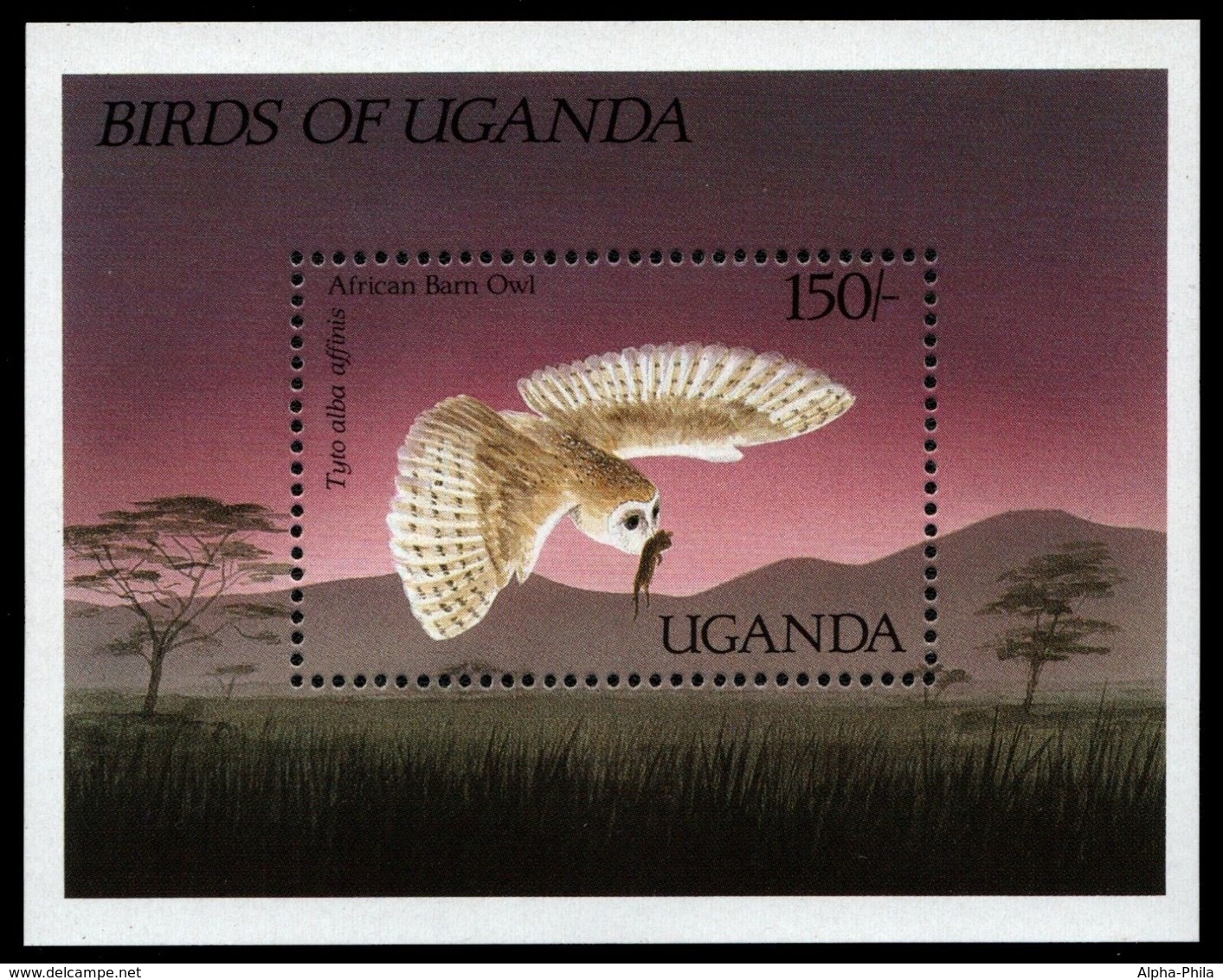 Uganda 1987 - Mi-Nr. Block 73 ** - MNH - Eulen / Owls - Uganda (1962-...)