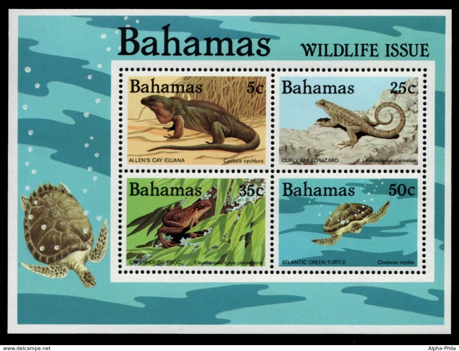 Bahamas 1984 - Mi-Nr. Block 43 ** - MNH - Reptilien, Amphibien - Bahamas (1973-...)