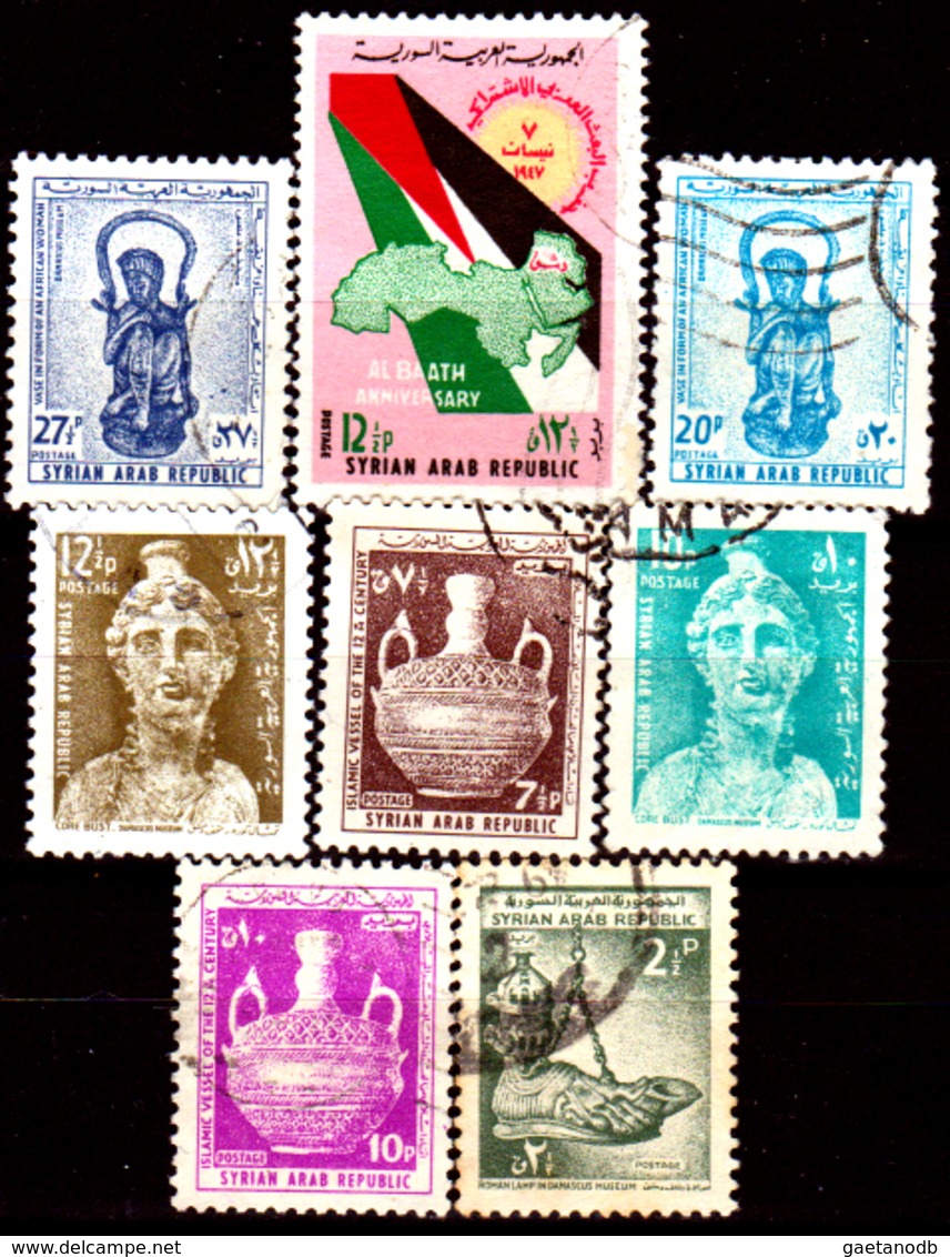 Siria-00096 - Valori Del 1966-68 (o) Used - Senza Difetti Occulti. - Siria