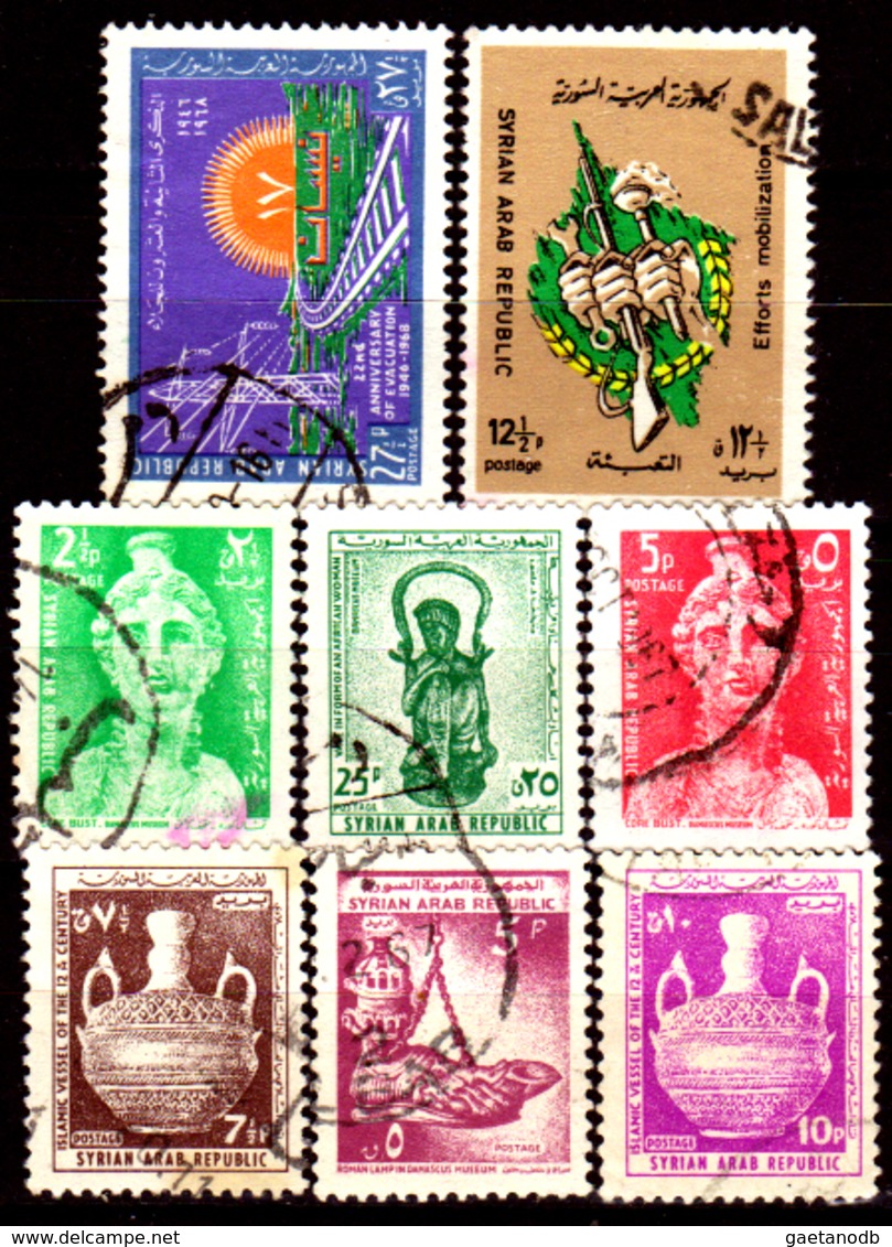 Siria-00097 - Valori Del 1966-68 (o) Used - Senza Difetti Occulti. - Syrien