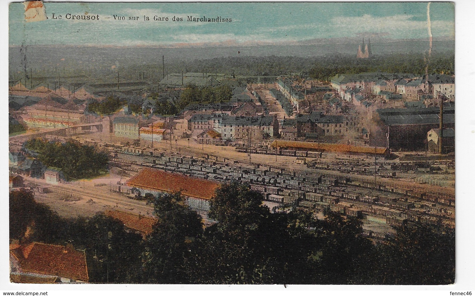 71 - Le CREUSOT - Vue Sur La Gare Des Marchandises - 1922? (C50) - Le Creusot