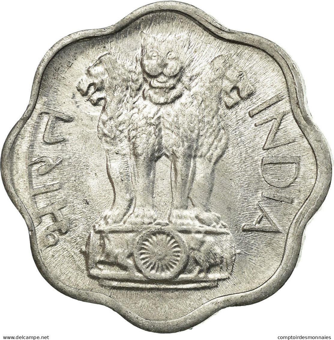 Monnaie, INDIA-REPUBLIC, 2 Paise, 1972, TTB, Aluminium, KM:13.6 - Inde