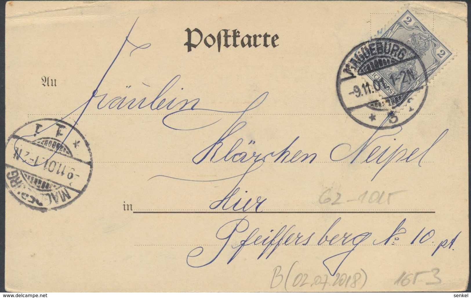 62-1015 Germany Deutschland Gruss Aus Bernburg 1901 - Autres & Non Classés