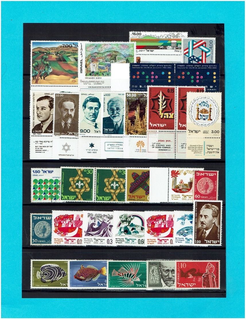 ISRAEL...LIQUIDATION...many Tabs - Lots & Kiloware (mixtures) - Max. 999 Stamps