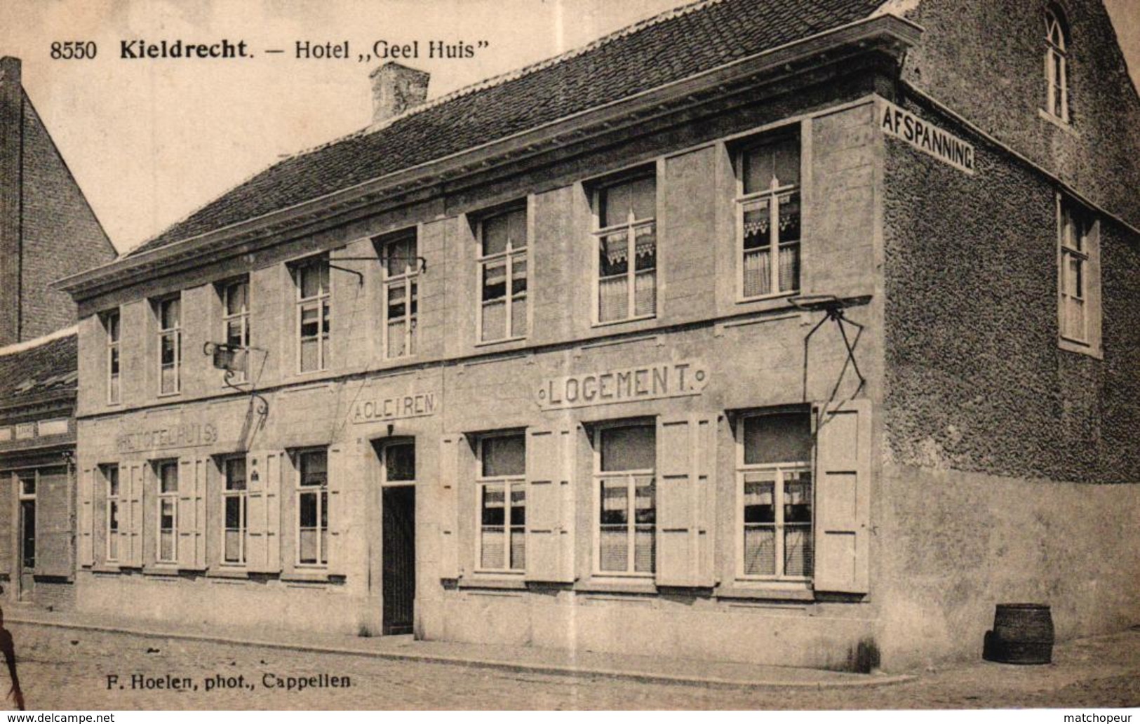 BELGIQUE - KIELDRECHT - HOTEL GEEL HUIS - Autres & Non Classés