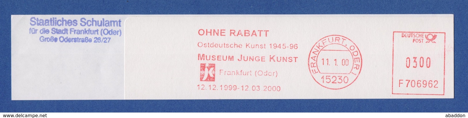 BRD AFS - FRANKFURT ODER, Ohne Rabatt - Ostdeutsche Kunst - Museum Junge Kunst 2000 - Musea