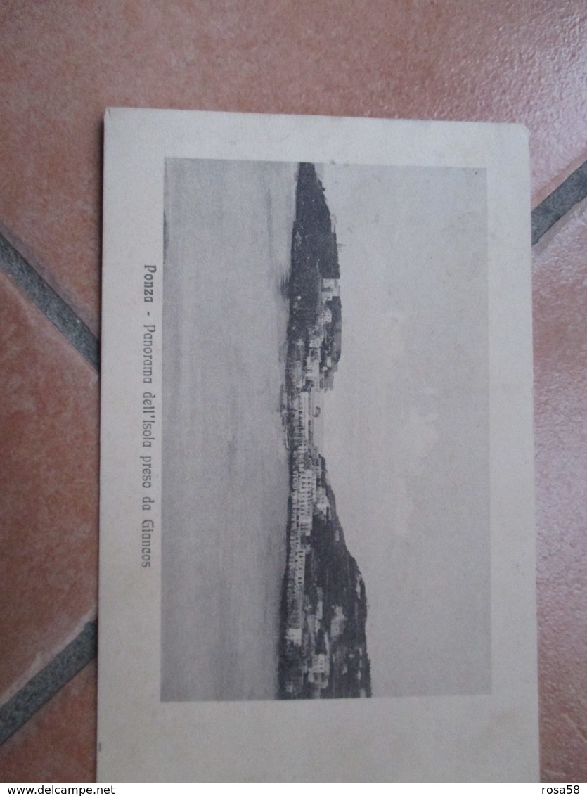 1911 PONZA Panorama Dall'isola Preso Da Gainos PONZA Ex Caserta - Latina