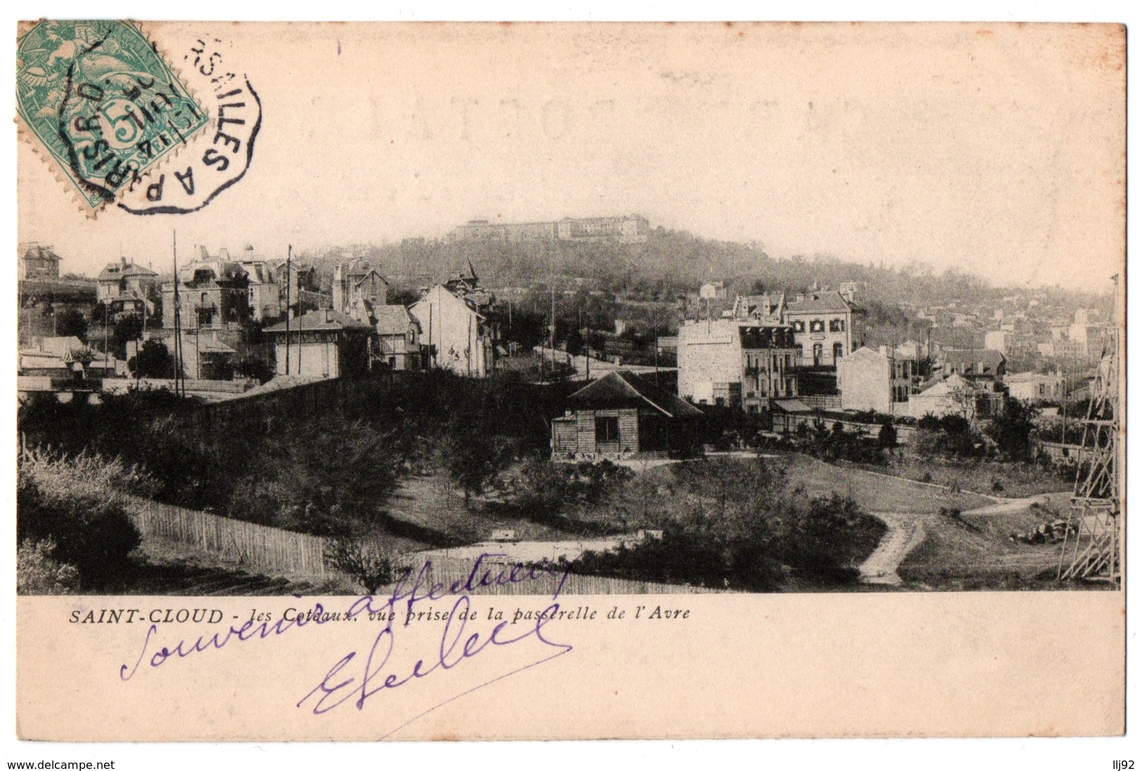 CPA 92 - ST-CLOUD (Hauts De Seine) - Les Coteaux, Vue Prise De La Passerelle De L'Avre - Saint Cloud