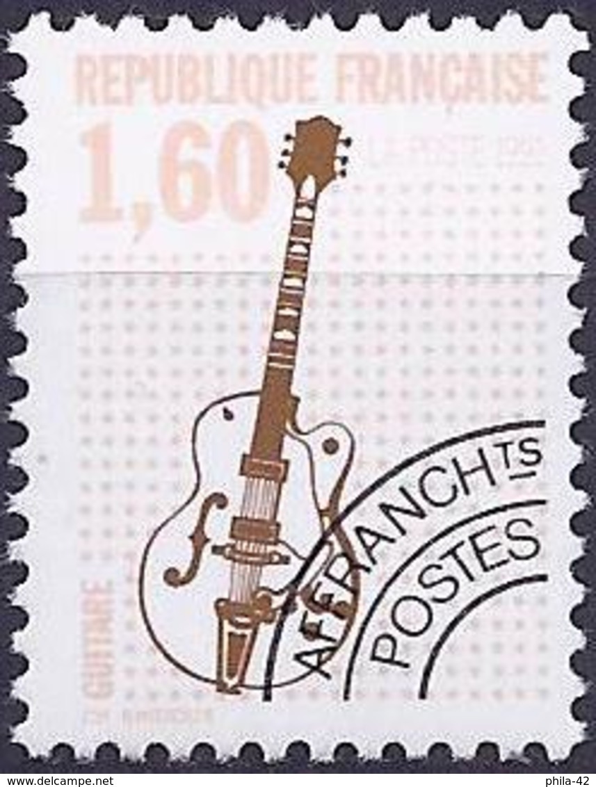 France 1992 - Mi 2871 B - YT Po 213a ( Musical Instruments : Guitar ) Perf.12 - MNH** - 1989-2008