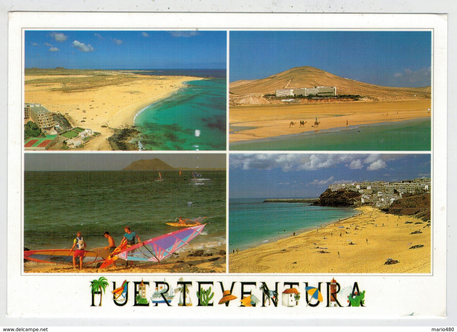 MAXICARD   FUERTEVENTURA   CORRALEJO,  JANDIA Y MORRO JABLE                 (VIAGGIATA) - Fuerteventura