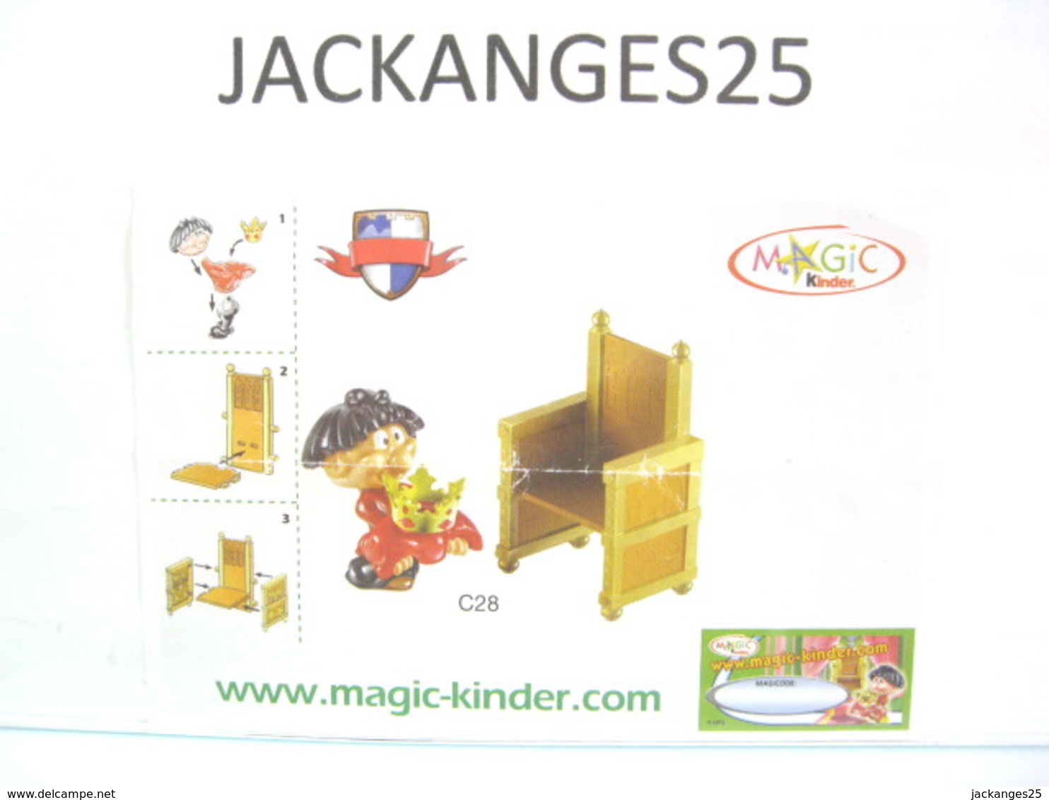 KINDER FUNNY CASTLE MPG C 28 2004  CLAIR + BPZ EU + MAGIC CODE - Mountables