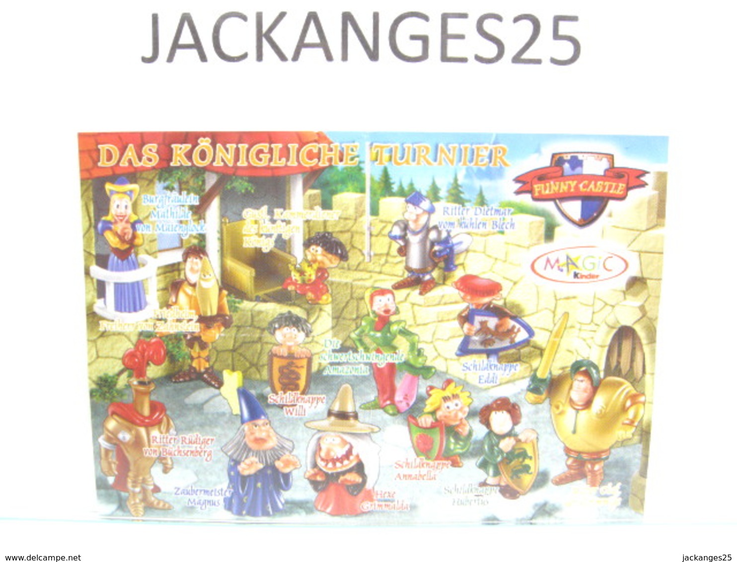 KINDER FUNNY CASTLE MPG C 28 2004  FONCE + BPZ D + MAGIC CODE - Montables