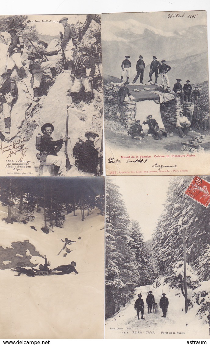 joli lot de  200 cpa & cartes photos uniquement sur les chasseurs alpins-prix de départ 1€ !!