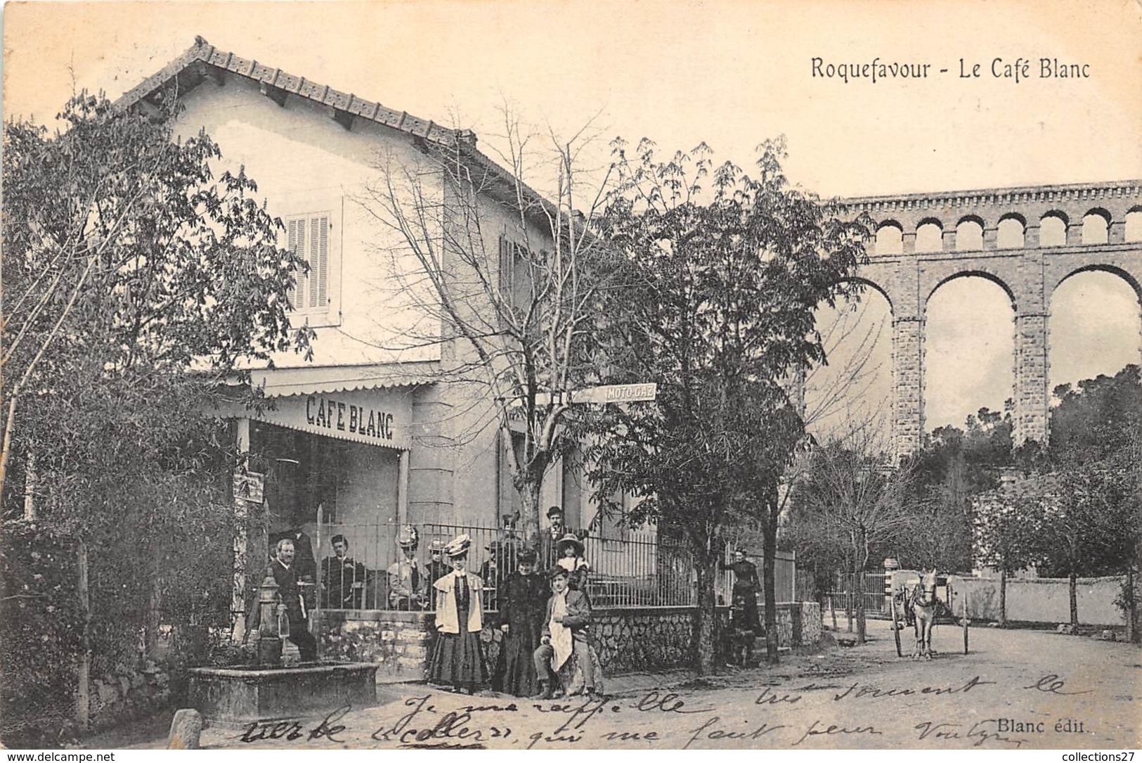 13-ROQUEFAVOUR- LE CAFE BLANC - Roquefavour