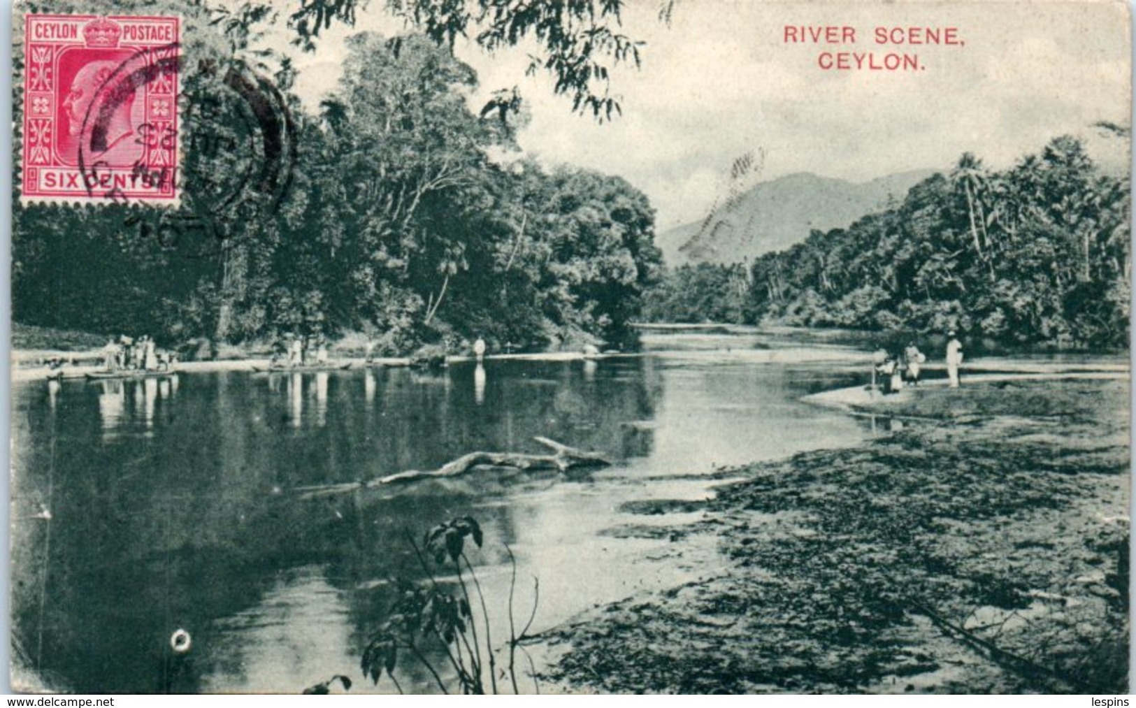 ASIE - SRI LANKA ( CEYLON ) -- River Scene - Sri Lanka (Ceylon)