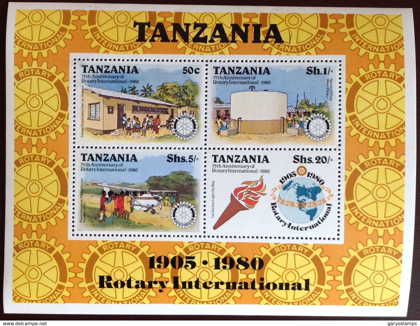 Tanzania 1980 Rotary Aircraft Aviation Minisheet MNH - Tanzania (1964-...)