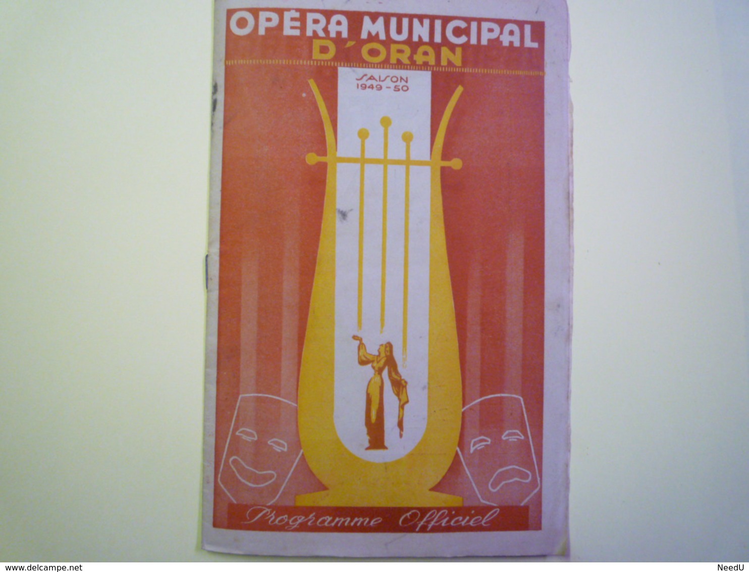 GP 2019 - 1099  OPERA Municipal D'ORAN  :  Programme Officiel  SAISON  1949 - 50  XXX - Programs