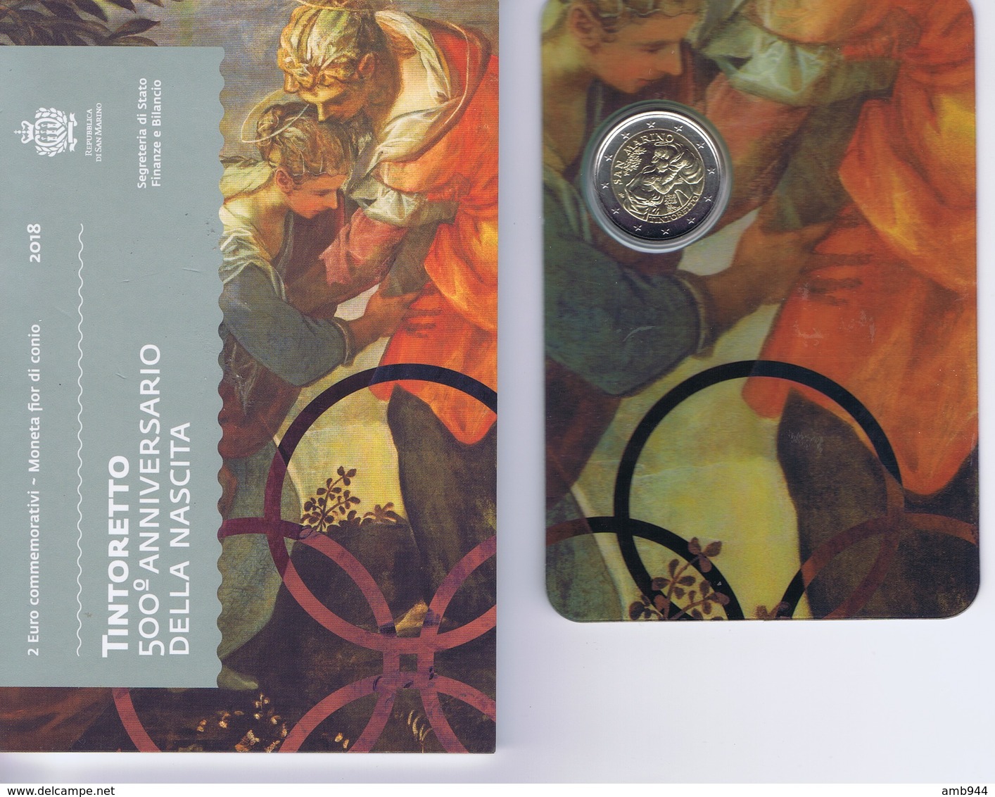 San Marino - 2 Euro Commemorativo 2018 -  Tintoretto - San Marino