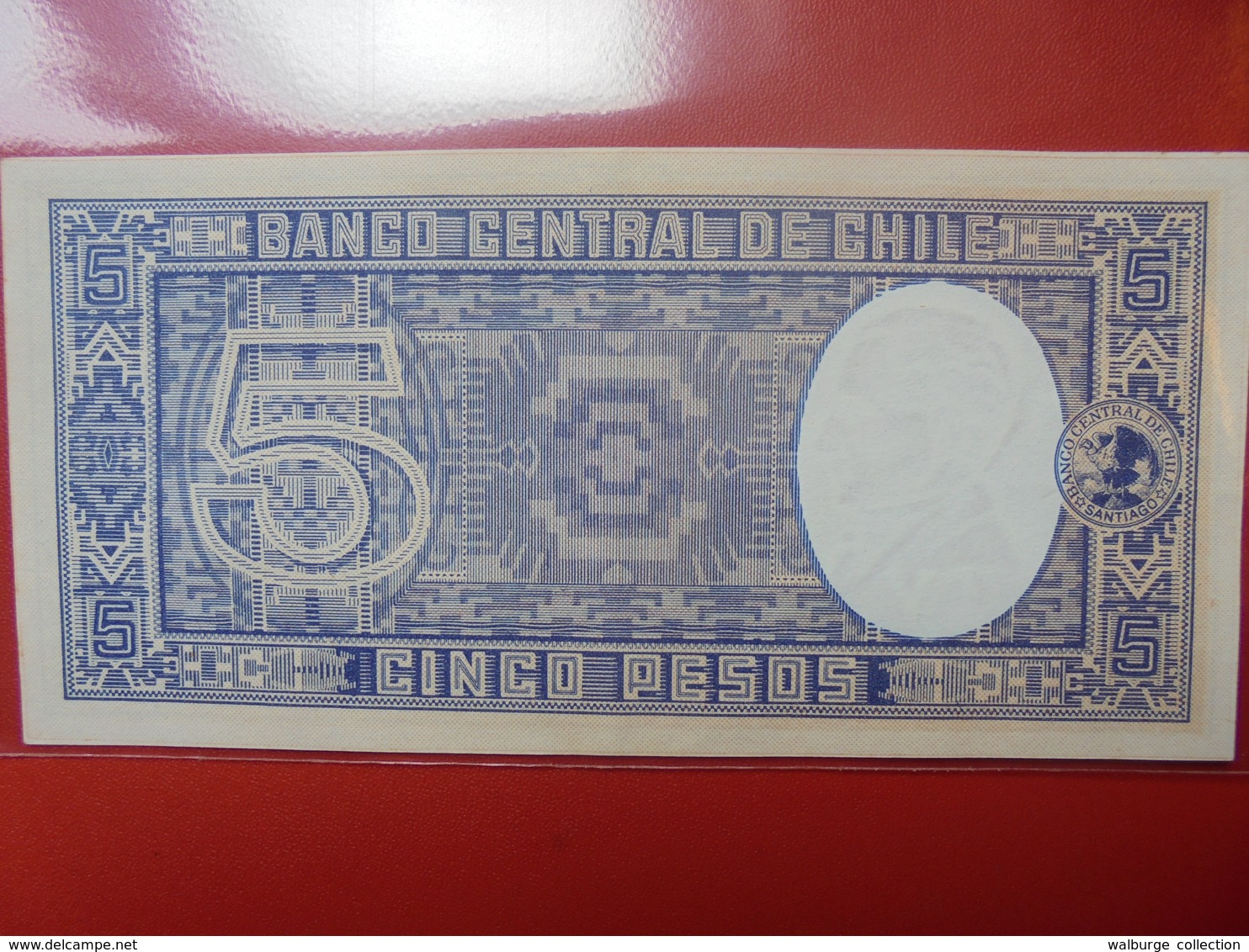 CHILI 5 PESOS 1958-59 PEU CIRCULER/NEUF - Chile