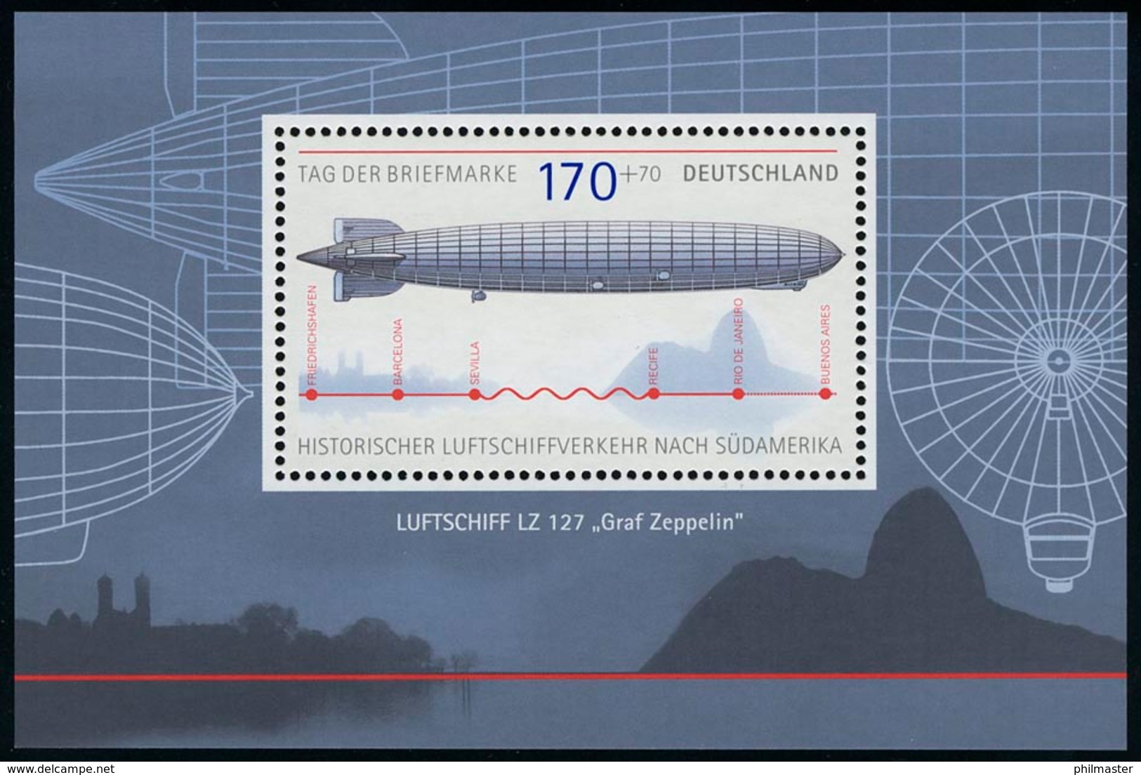 Block 69 Tag Der Briefmarke - Zeppelin 2007, Postfrisch - Sonstige & Ohne Zuordnung