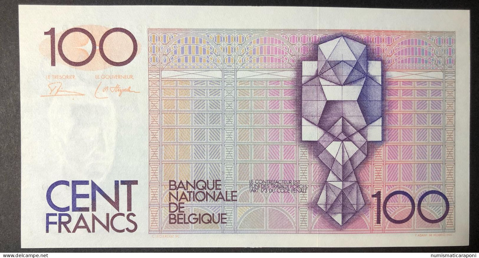 Belgio Belgium  100 Francs 1978-1981 Pick#140a Fds Lotto 2494 - Autres & Non Classés