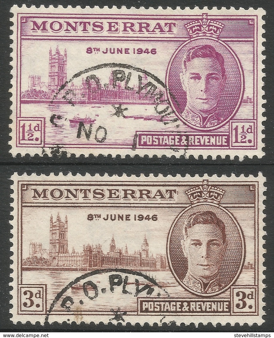 Montserrat. 1946 Victory. Used Complete Set. SG 113-114 - Montserrat