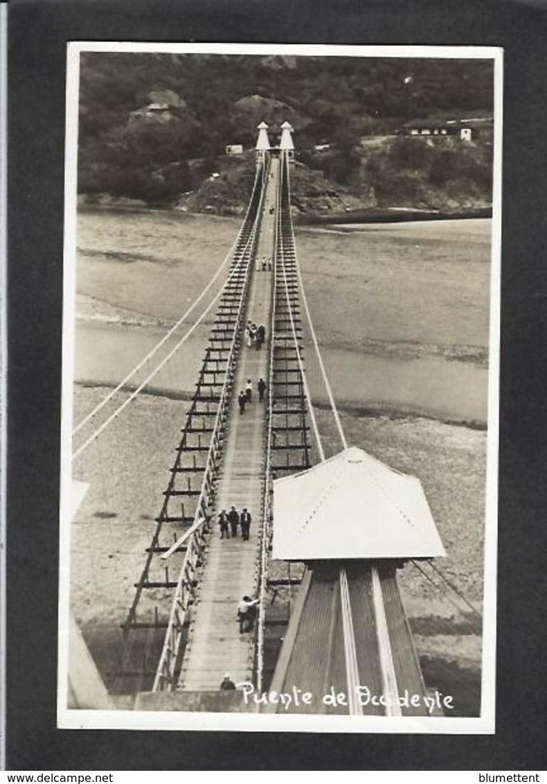 CPA Colombie Colombia écrite Carte Photo Puente De Eccidente - Kolumbien