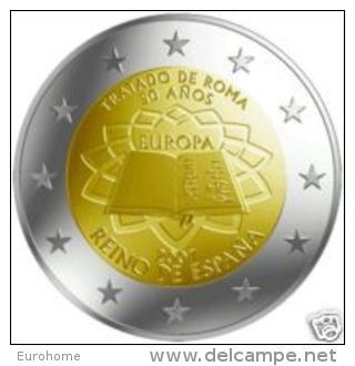 Spanje 2007     2 Euro Commemo   Verdrag Van Rome  UNC Uit De Rol  UNC Du Rouleaux  !! - Spain