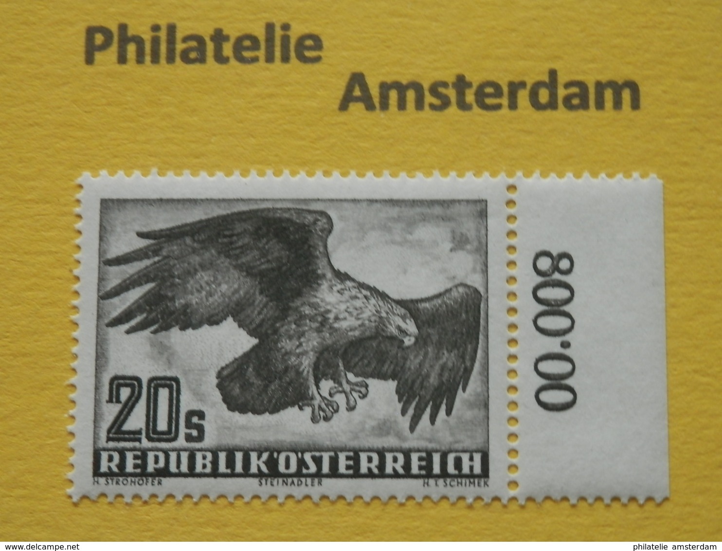 Austria 1952, FAUNA BIRDS EAGLE AREND: Mi 968, ** - Arends & Roofvogels