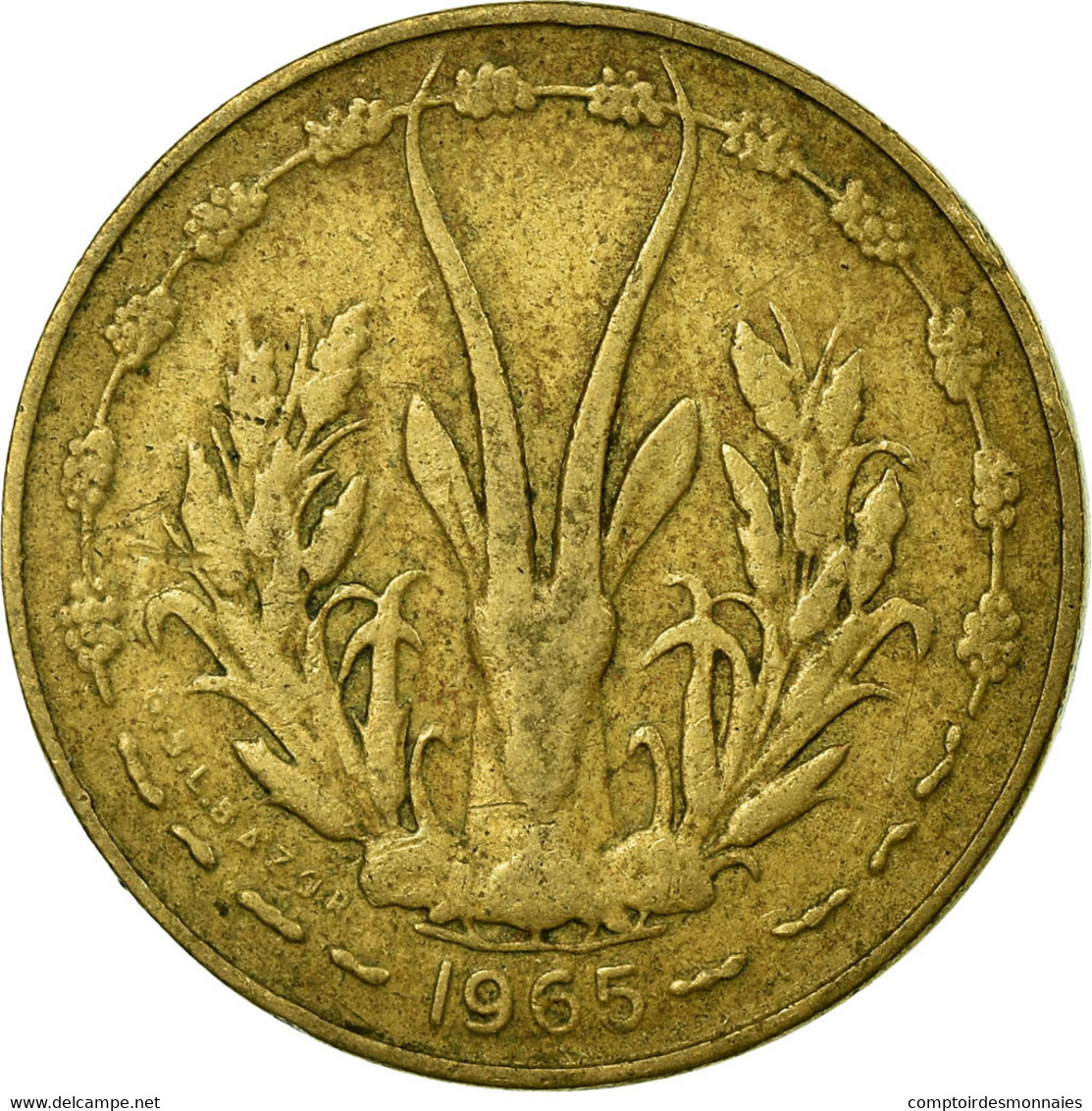 Monnaie, West African States, 5 Francs, 1965, Paris, TB+ - Ivoorkust