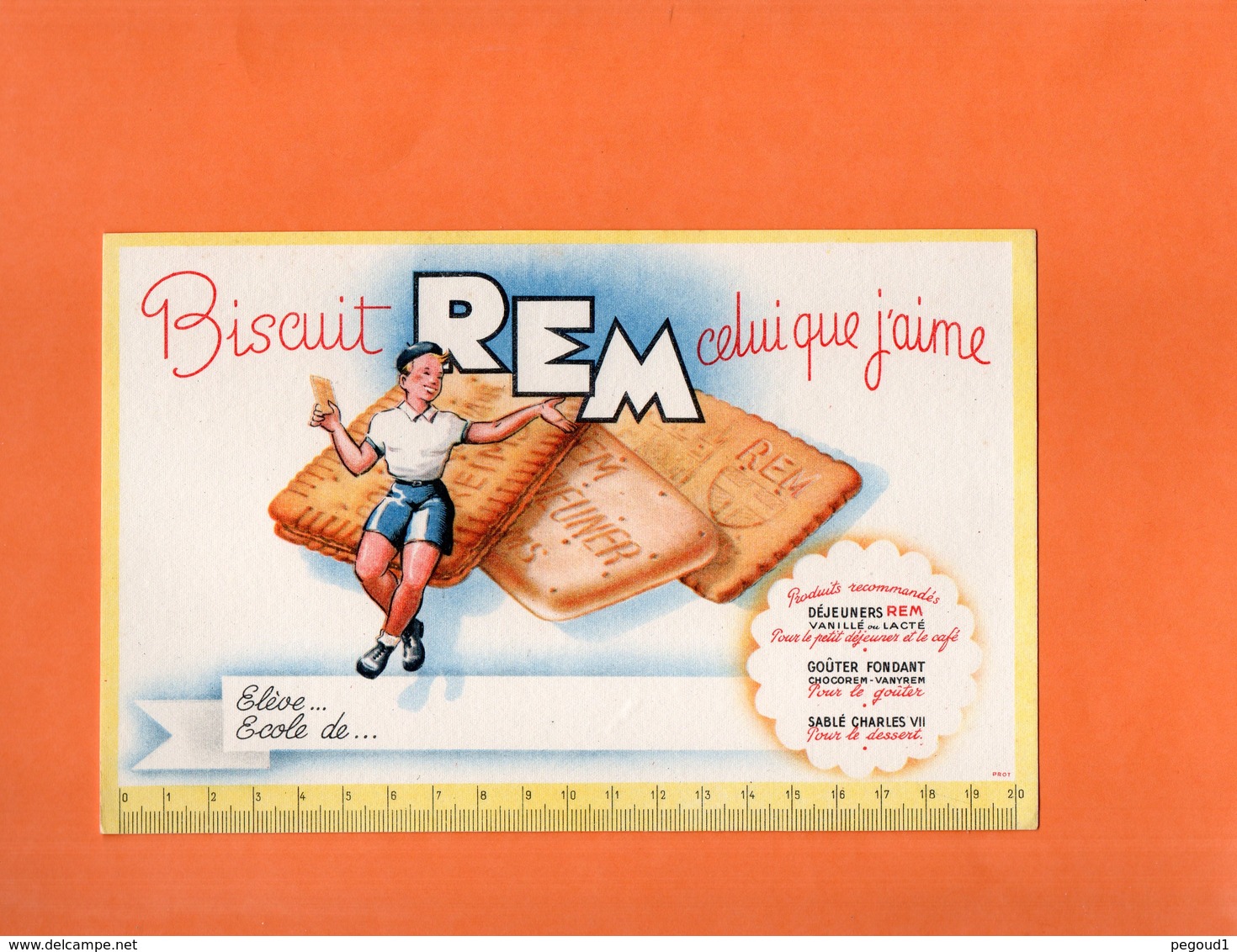 BUVARD. REIMS (MARNE). BISCUIT  REM.   Achat Immédiat - Sucreries & Gâteaux