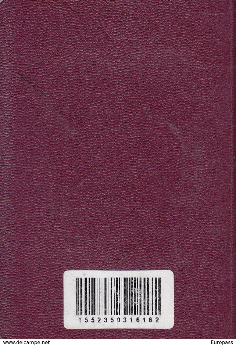 Passport. Passeport, Reisepass, Paspoort Thailand 2012