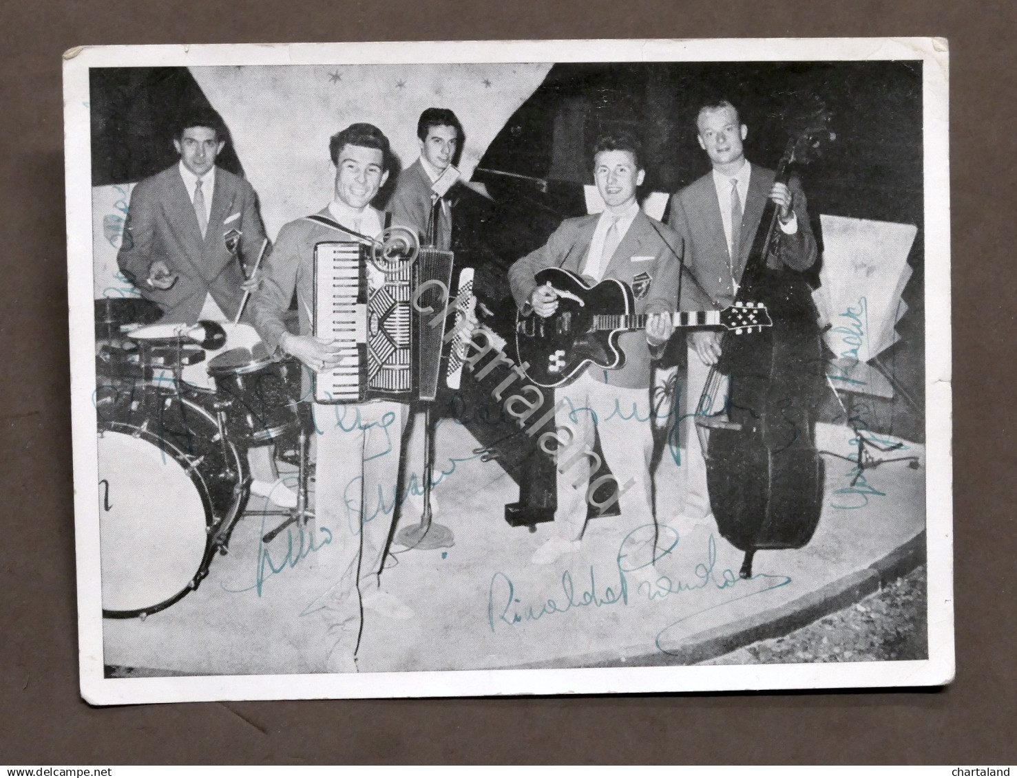 Musica - Fotografia Quintetto Arlecchio Con 4 Autografi - Prandoni - 1957 Ca. - Altri & Non Classificati