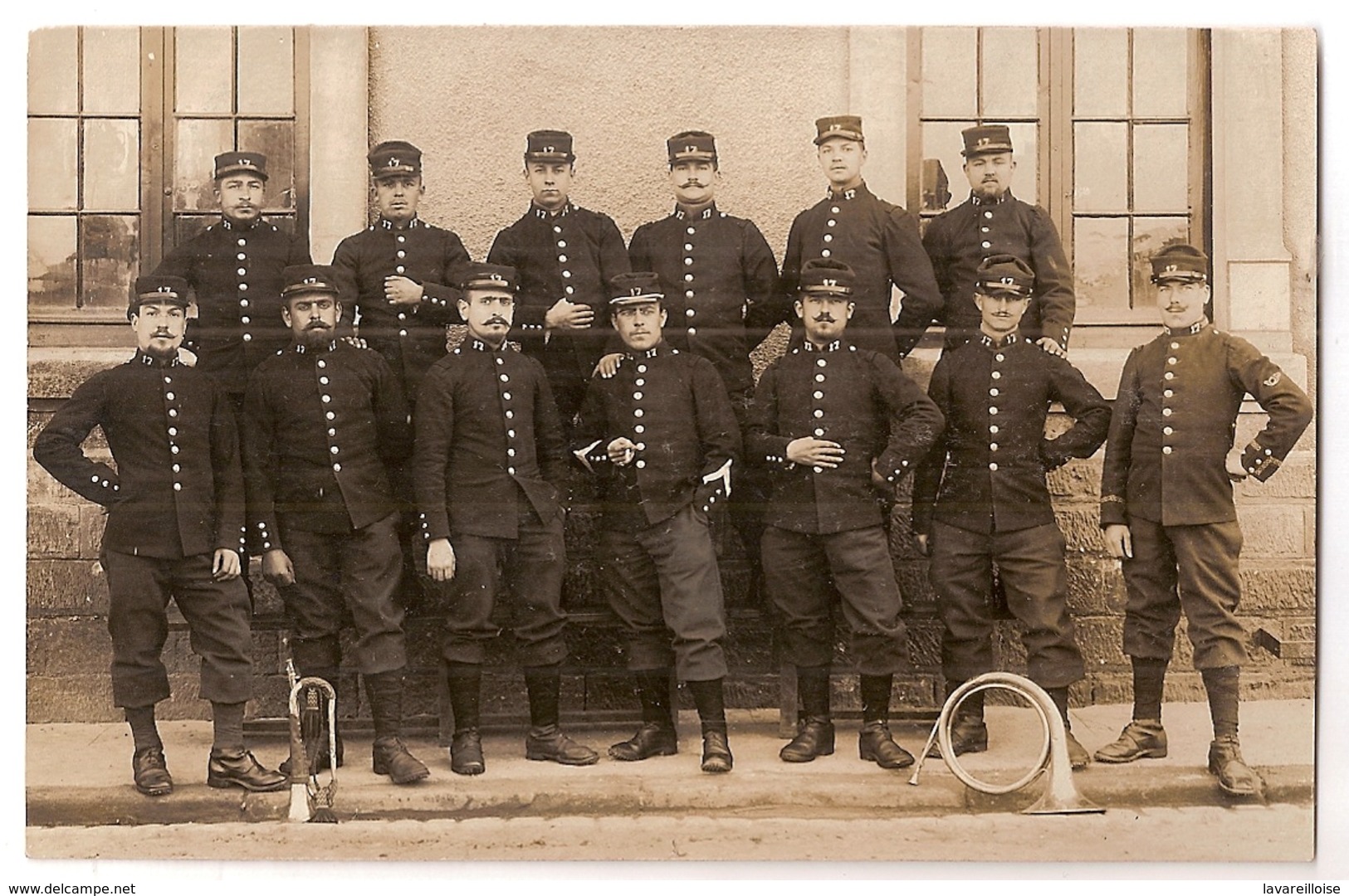 CPA 88 RAMBERVILLERS CARTE PHOTO MILITAIRE FANFARE RECTO VERSO  RARE BELLE CARTE !! - Rambervillers