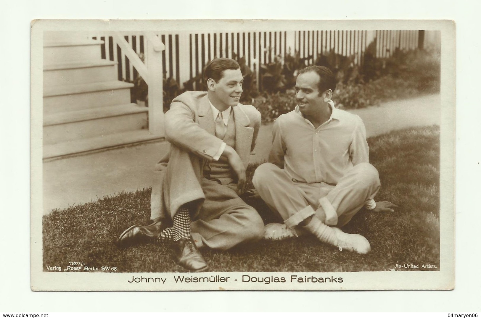 ** JOHNNY  WEISSMULLER  & DOUGLAS  FAIRBANKS     ** - Artistes