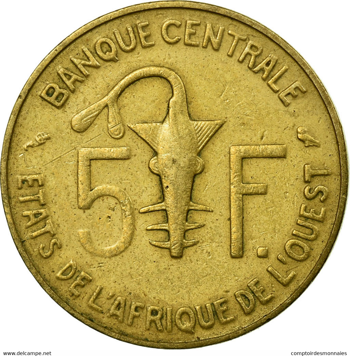 Monnaie, West African States, 5 Francs, 1968, Paris, TTB - Elfenbeinküste